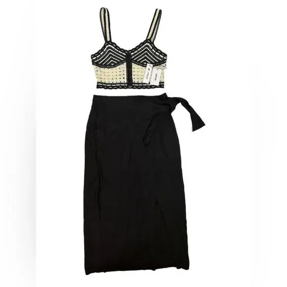 Jason Wu | Dresses | Jason Wu L Nwt Linen Blend Crochet Two Piece Dress  Size 2 | Poshmark